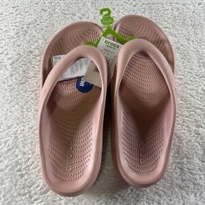New Crocs Mellow Flip Flops Slide Sandals Women's US‎ M11/W13 Pink NEW NWT
